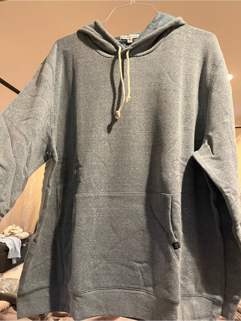 Threads 4 Thought Heathered Blue Pullover Hoodie